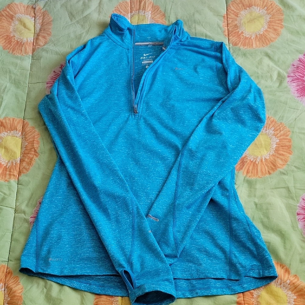 Nike Turquoise Quarter-Zip Pullover
